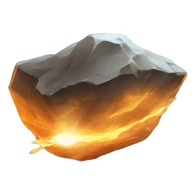 glowing meteorite sticker