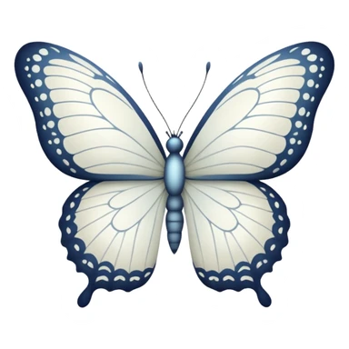 White butterfly sticker
