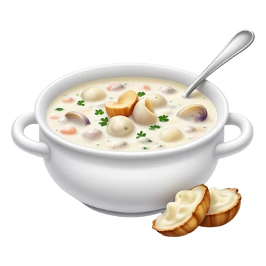New England clam chowder  sticker