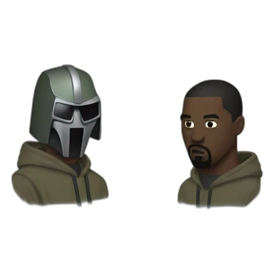 Kanye west x MF doom sticker