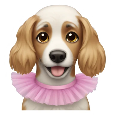 dog with a tutu sticker