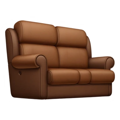 brown Aesthetic Couch Modern sofa sticker