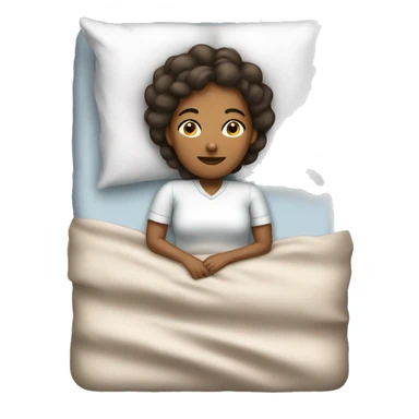 English woman lying on bed sticker