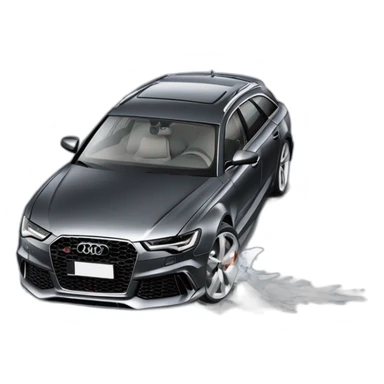 Audi RS6 300kmh Crash sticker