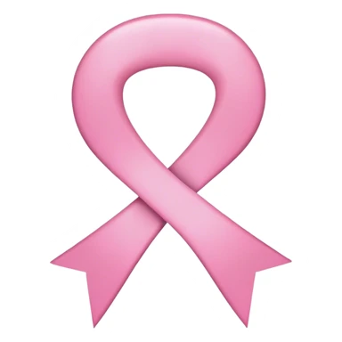 Pink cancer ribbon sticker