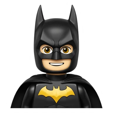 A Lego batman emoji sticker