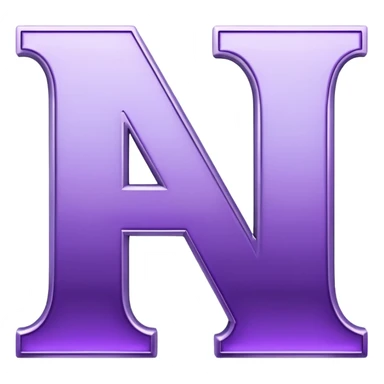 purple alphabet sticker