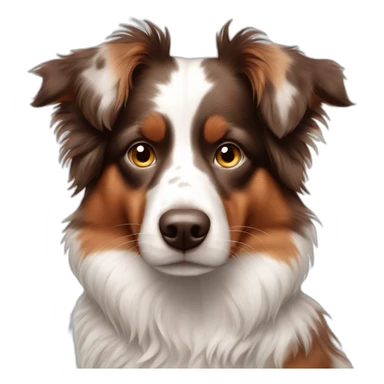 mini aussie red merle sticker