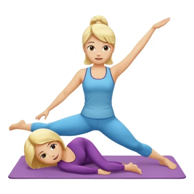 pilates on the mat create emoji sticker