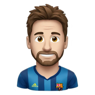 Messi with argentian tshirt sticker