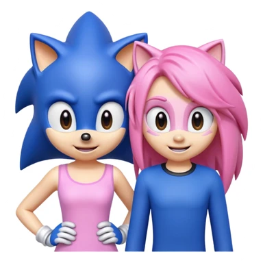 Sonic and Amy sticker