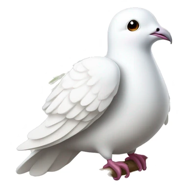 white dove with olive branch sticker