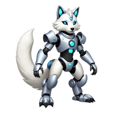 Anthro Protogen-furry-fursona, full body sticker