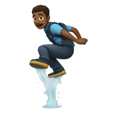 jump into water sticker