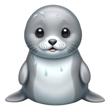 cute seal character, icy vibe, shiny wet look, 3D cartoon, mobile game icon style, clean background, no text, no watermark


 sticker