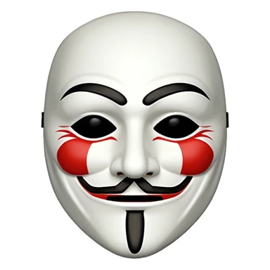Guy Fawkes mask sticker