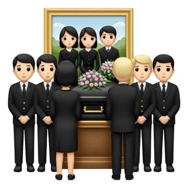 funeral service sticker