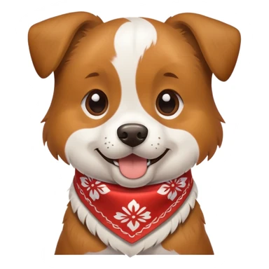 dog with bandana sticker