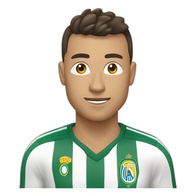 Ronaldo à côté d'une chèvre sticker