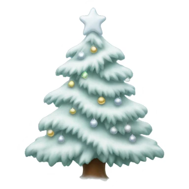 Frosted Christmas tree sticker