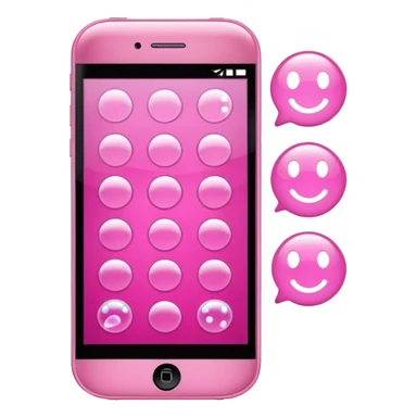 pink phone contacts bubble sticker
