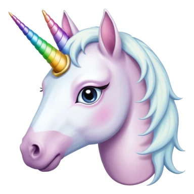Unicornio palido y enfermo con maquillaje corrido sticker