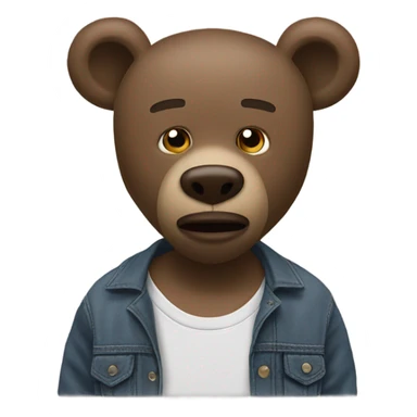 Kanye West bear ￼ sticker