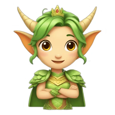 Cute dragon princess sticker