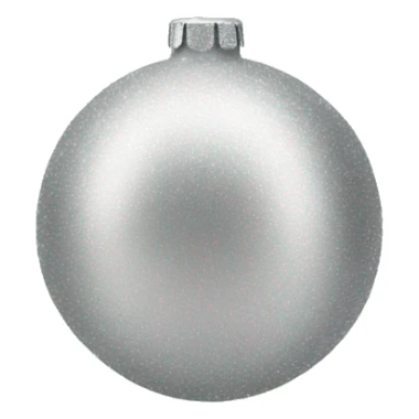 Christmas ornaments silver sticker