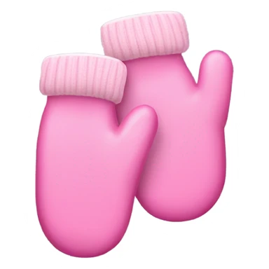 Pink mittens sticker