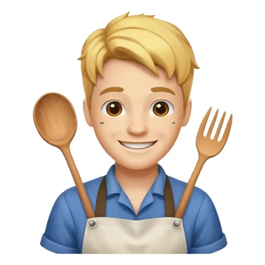 golden ramsay with apron sticker