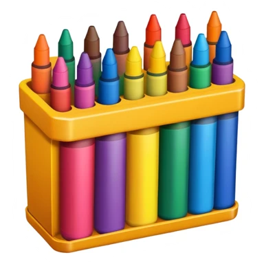 A box of crayons sticker