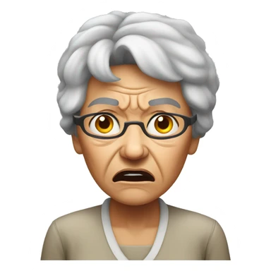 Angry grandmother  sticker