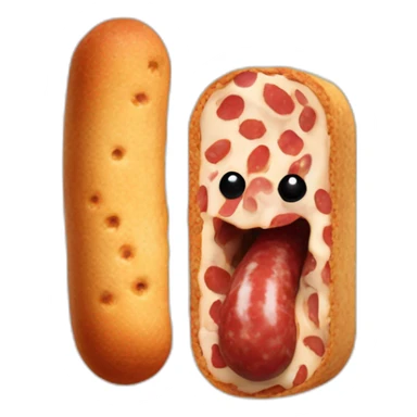 Biscotte-mange-saucisson sticker