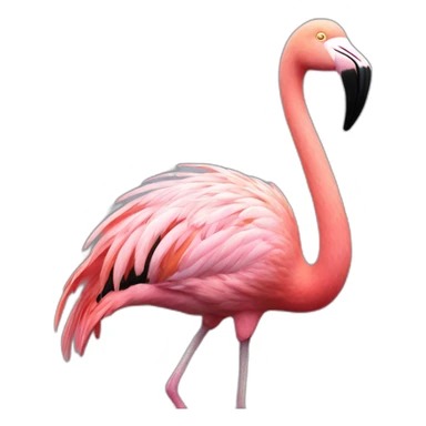 Happy flamingo’s sticker