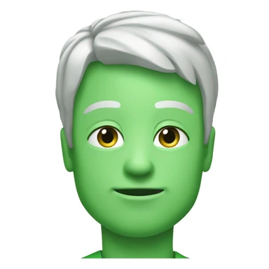 Green esthetic sticker