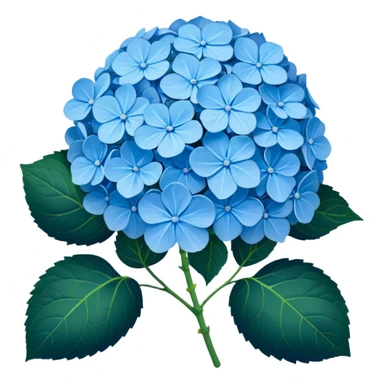 Blue hydrangeas sticker