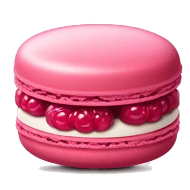 Berry pink macaron sticker