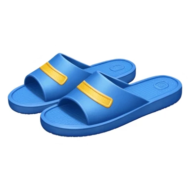 A pair of cool beach slippers sticker