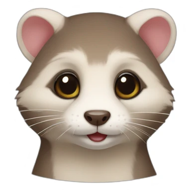 Furet trop mignon sticker