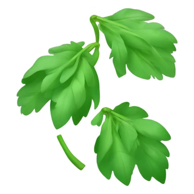 nœuds de couleur verte comme les feuilles de cet emojis 🌺 sticker