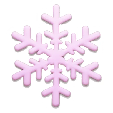 pastel pink snowflake  sticker