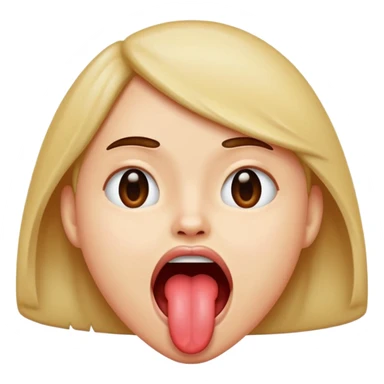 Tong out shaking head  sticker