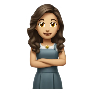 pretty-brunette-woman-mcdo sticker