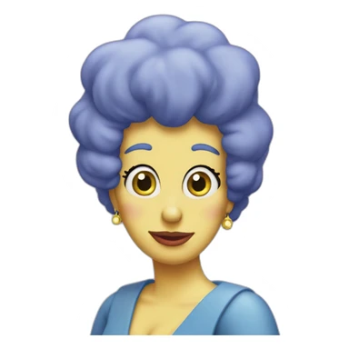 Marge simpson with love sticker