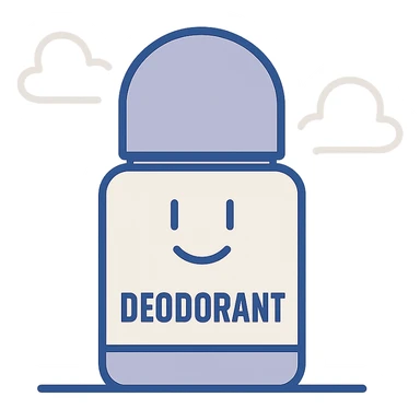 minimalistic roll-on deodorant bottle with no text or label sticker