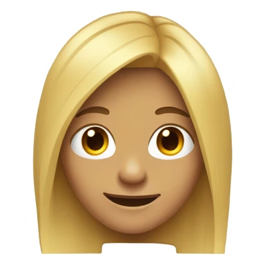 Teenager with long hair and gap teeth sticker