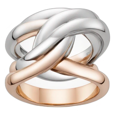 Cartier Trinity ring gold rose gold white gold sticker