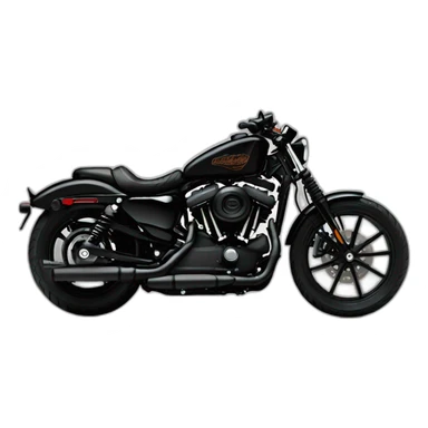 Harley Davidson iron 883 black, background, Harley, sticker