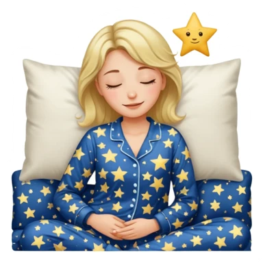  "type": "human",
      "look": "woman in star-print pyjamas, sleepy smile", sticker